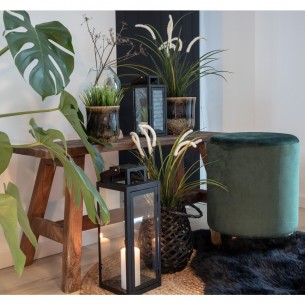 Banc design en bois massif recyclé