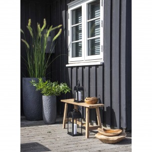 Banc design en bois massif recyclé